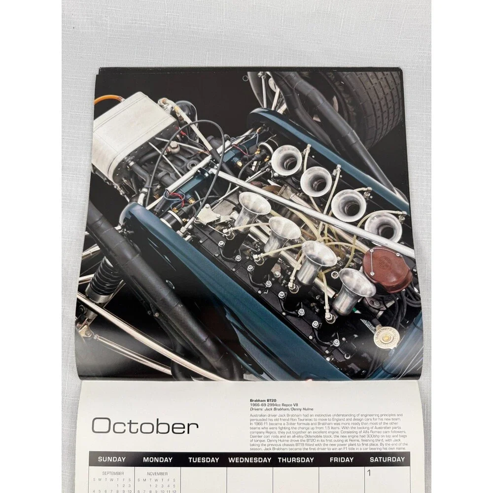 2016 the art of the formula 1 race car calendar